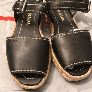 Authentic Prada espadrilles size 5